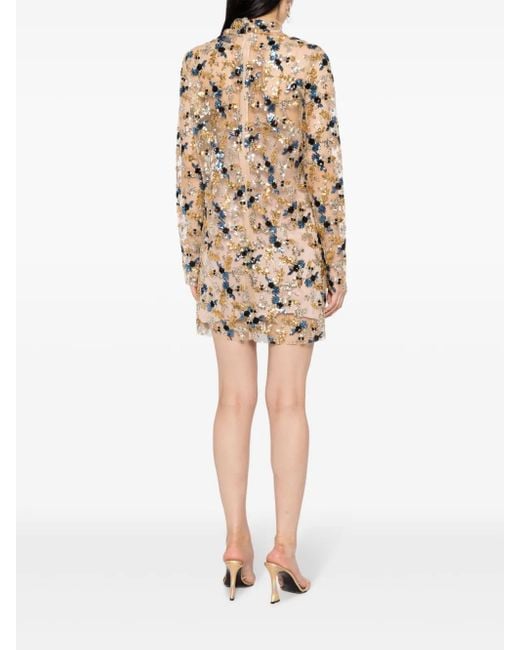 Robe Courte Daisy À Sequins Macgraw en coloris White