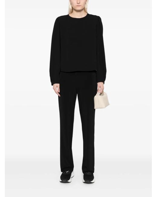 Agnes B. Black Round Neck Top
