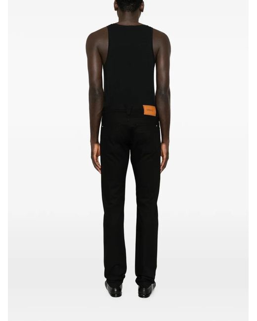 Versace Black Medusa '95 Logo-Plaque Jeans for men