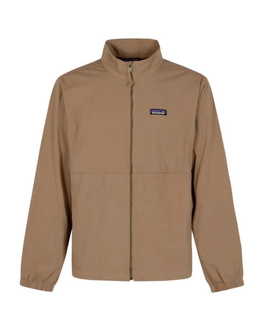 Patagonia Brown M's Nomader Zip-Up Logo-Patch Jacket for men