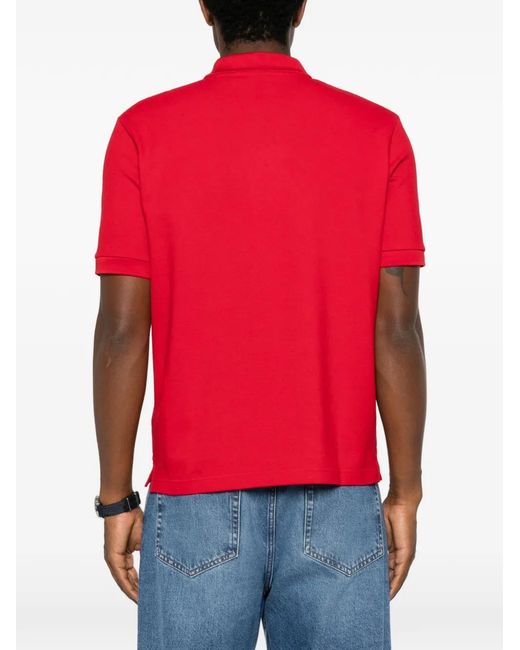 Mackage Red Logo-Print Cotton Polo Shirt for men