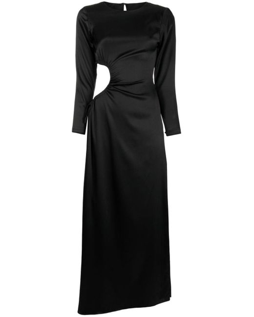 Cynthia Rowley Black Striking Silk Maxi Dress