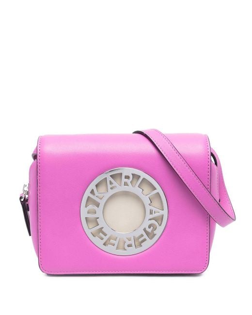 Karl Lagerfeld K/disk Crossbody Bag in Pink Lyst