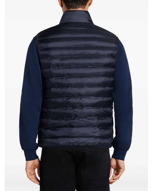 Lacoste Blue Padded Gilet for men