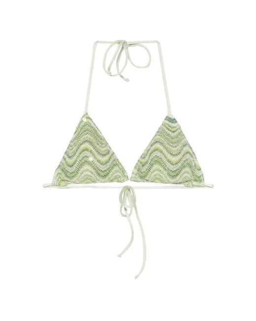Mc2 Saint Barth Green Leah Bikini Top
