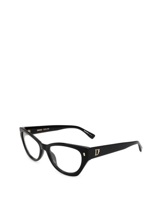 DSquared² White Cat-Eye Frame Glasses