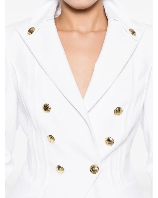 Elisabetta Franchi White Essential Jacket