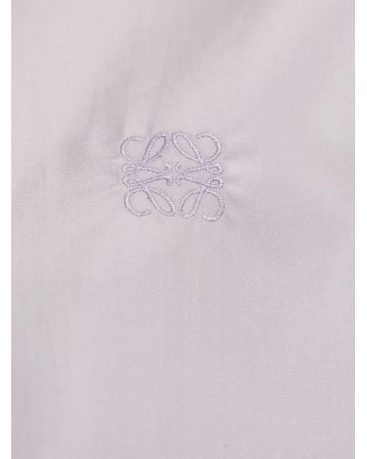 Loewe Purple Cotton Trapeze Shirt