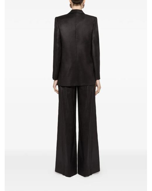 Nissa Black Single-Breasted Blazer