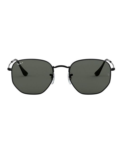 Ray-Ban Black Hexagonal-frame Sunglasses for men