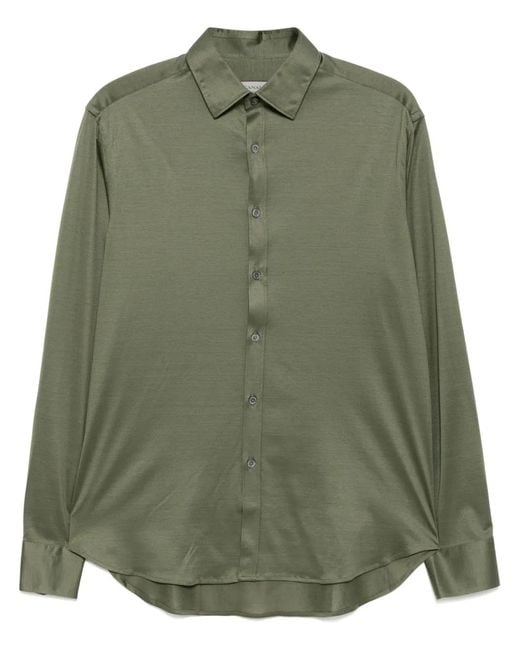 Canali Button-Up Overhemd in het Green voor heren