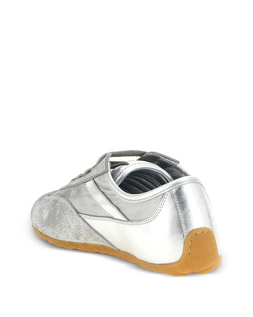 McQueen White Baskets À Logo Embossé