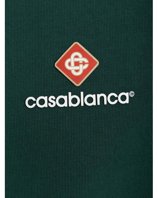 Casablanca Green Logo-Patch Track Pants for men