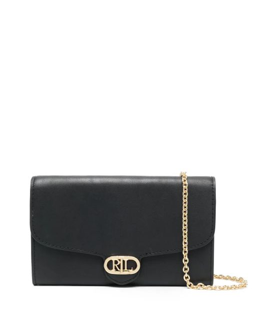 Ralph Lauren Black Medium Adair Crossbody Bag