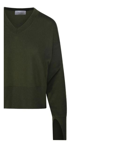 Daniele Fiesoli Green Pullover Mit V-Ausschnitt