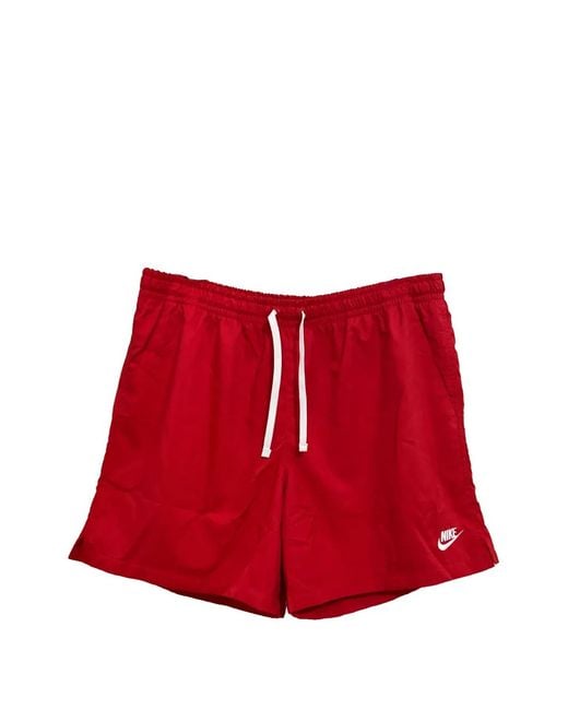 Nike Red Club Woven Flow Shorts for men