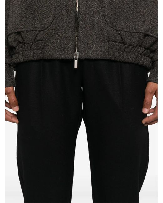 Jil Sander Black Wool Track Pants for men