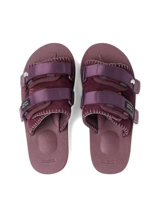 Forte_forte Purple Suicoke Double-Strap Leather Sandals