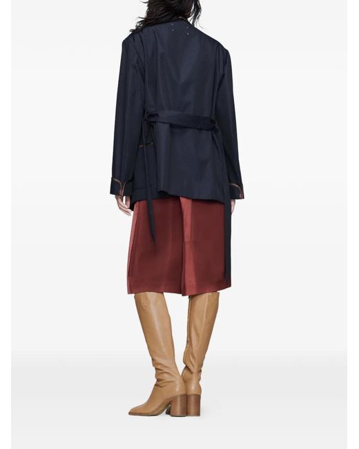 Maison Margiela Blue Belted Blazer