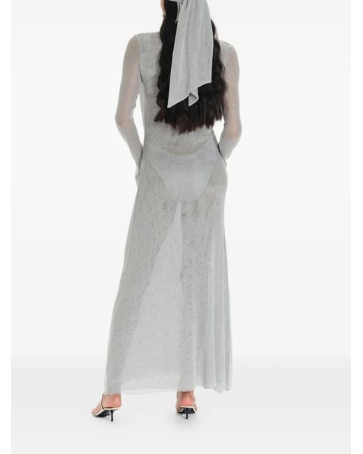 MANURI White Suki Moon Maxi Dress