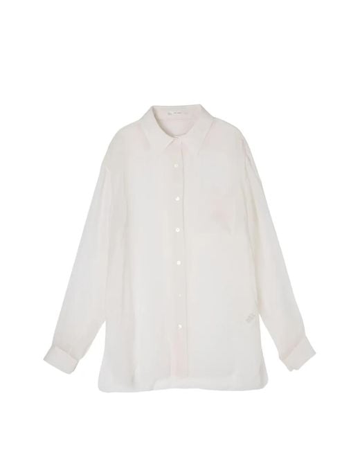 The Row White Button-Up Shirt