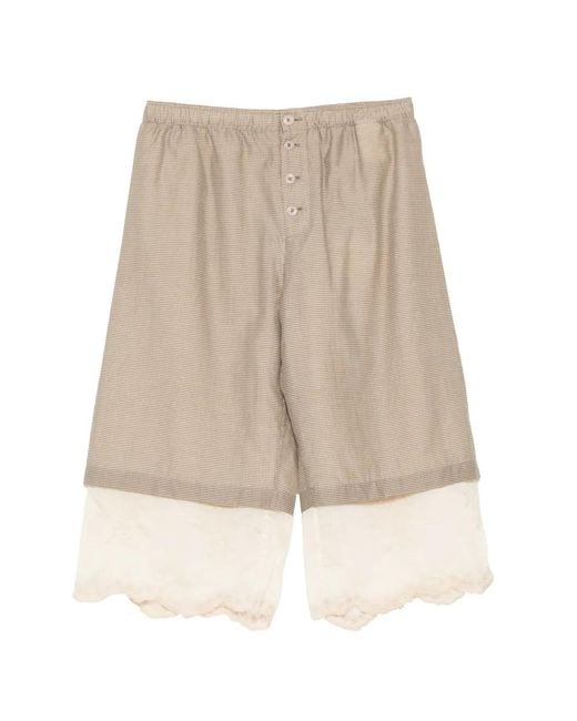 Our Legacy Natural Frill Shorts for men