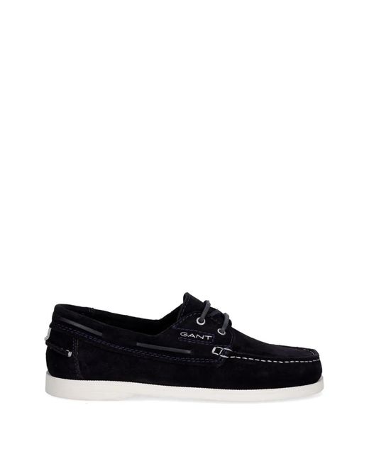 Gant White Suede Boat Shoes for men