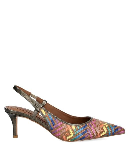 Kurt Geiger Brown Belgravia Woven Pumps