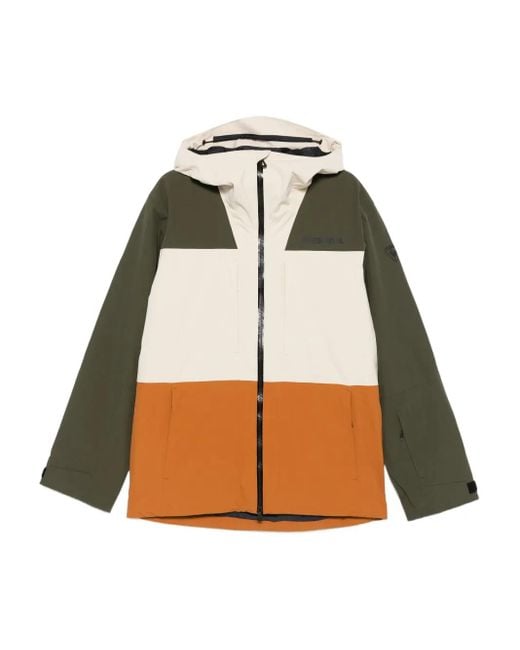 Rossignol Gewatteerd Jack Met Colourblocking in het Green voor heren