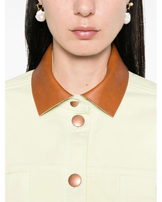 Forte_forte Natural Contrasting-Colour Jacket