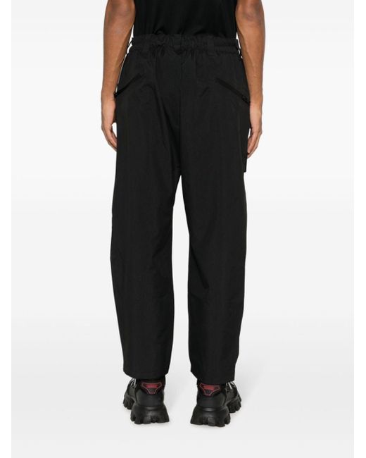 Y3 Graphic Hard Shell Straight Trousers in Black for Men Lyst