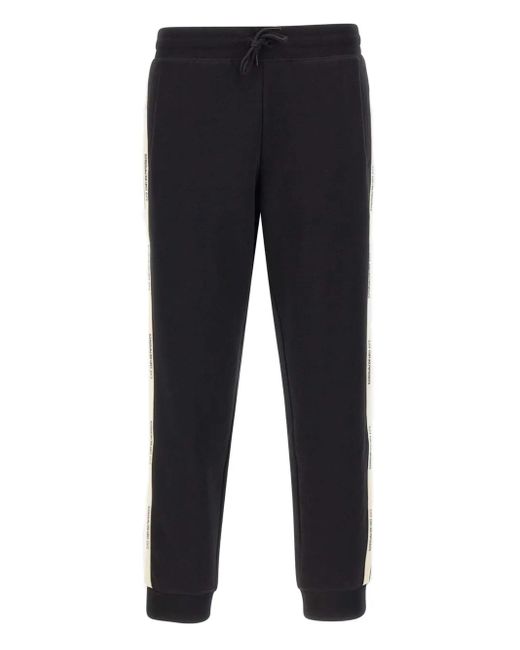 EA7 Blue Logo-Tape Track Pants for men