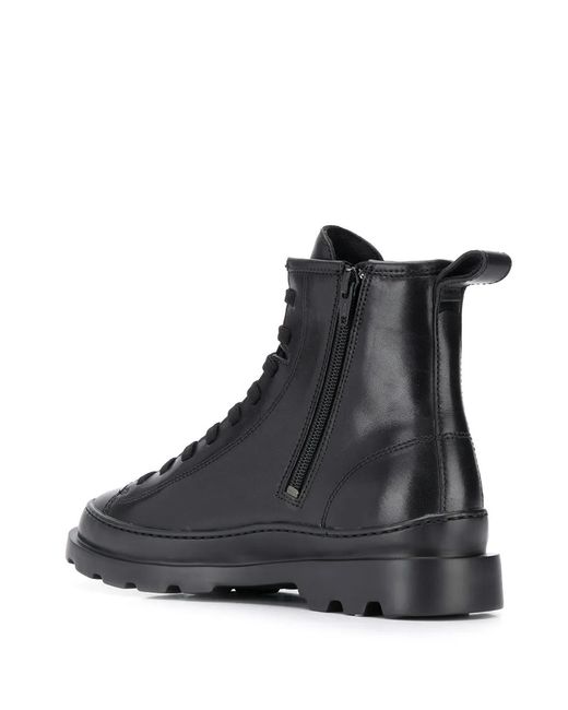 Camper Black Brutus Leather Boots