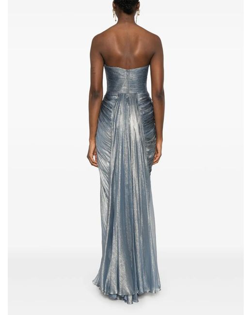 IRIS SERBAN Gray Charlotte Maxi Dress
