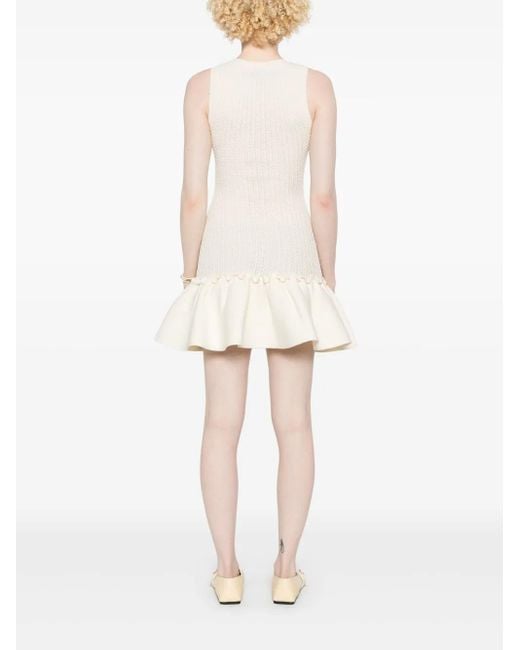 Sandro ニットドレス White