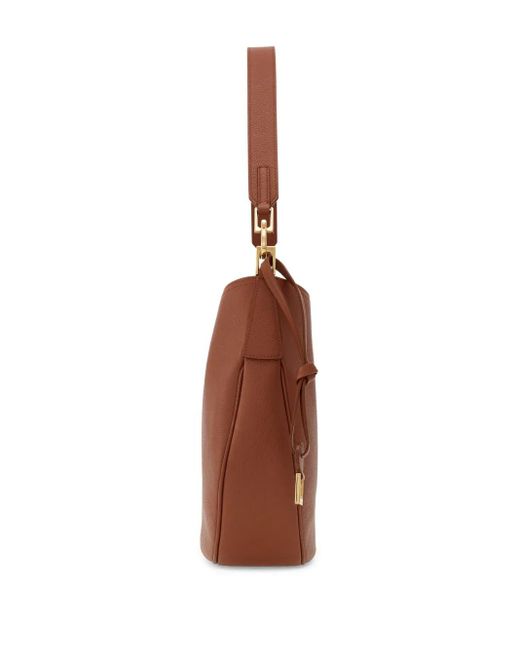 Ferragamo Brown Medium Leather Shoulder Bag