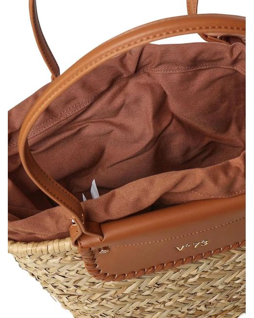 V73 Brown Vanna Tote Bag