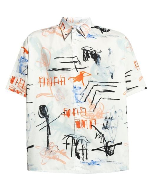 Etudes Studio White X Julian Farade Illusion Cotton Shirt for men