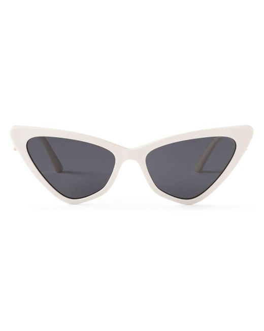 Jimmy Choo Gray Sol Cat-eye Sunglasses