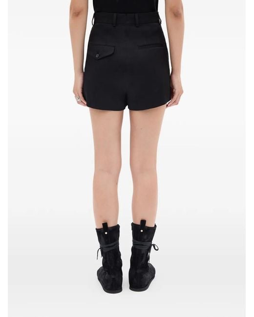 Ann Demeulemeester Black Stine Tailored Shorts