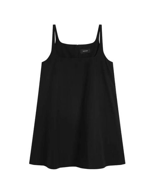 Bondi Born Black Kyoto Square-Neck Dress