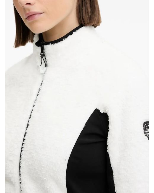 Chaqueta Con Cinturón Y Capucha EA7 de color White