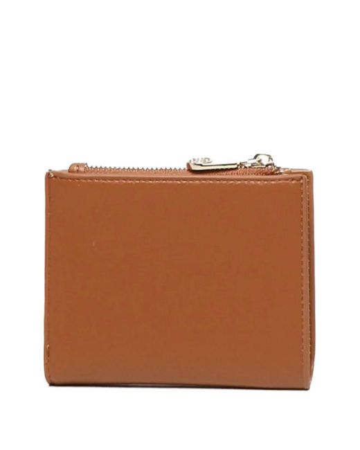 V73 Brown Logo-Plaque Wallet