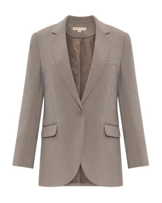 MICHAEL Michael Kors Brown Single-Button Blazer