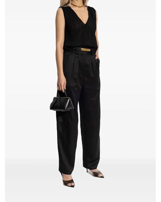 IRO Black Calyssa Pleated Top