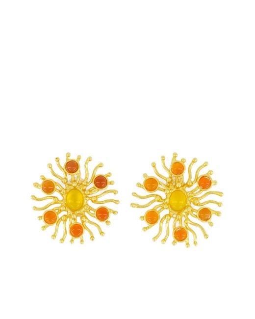 Orecchini Sunshine Con Corniola di Sylvia Toledano in Metallic