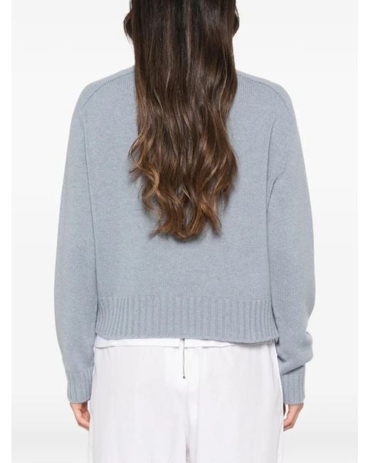 Bompard Blue Turtleneck Cashmere Jumper