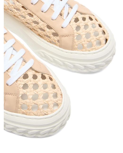 Casadei Natural Versilia Off Road Platform Sneakers