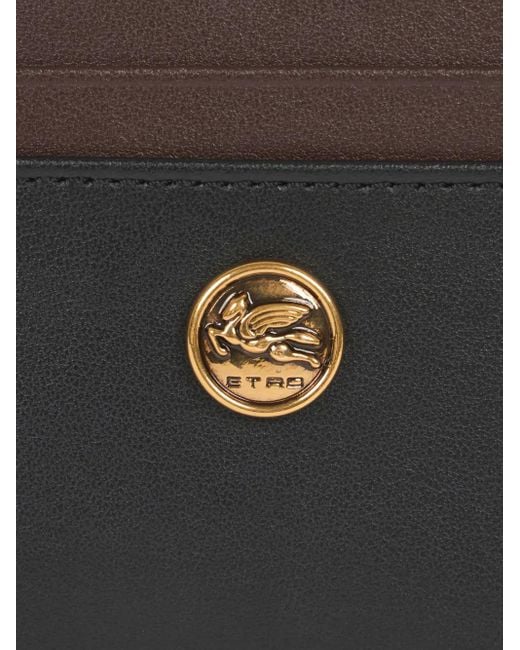 Etro Black Two-Tone Cardholder