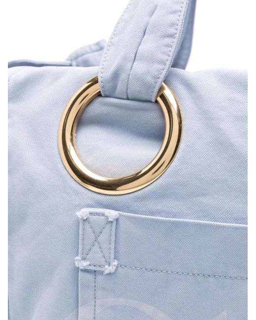 Borsa Tote Plage Grande di Chloé in Blue